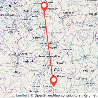 Tuttlingen Soest Bahn Karte