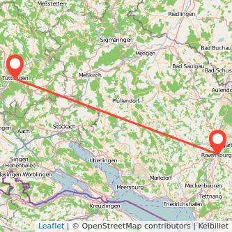 Tuttlingen Ravensburg Mitfahrgelegenheit Karte