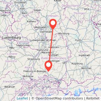 Tuttlingen Aschaffenburg Bahn Karte