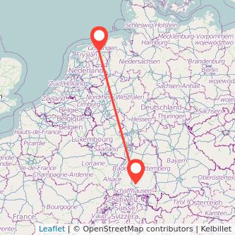 Tuttlingen Groningen Mitfahrgelegenheit Karte