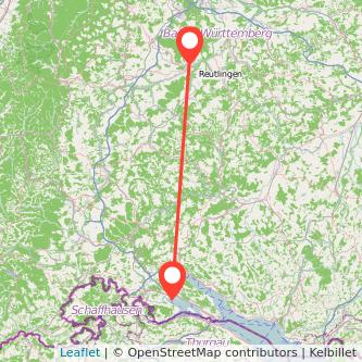 Tübingen Radolfzell am Bodensee Mitfahrgelegenheit Karte