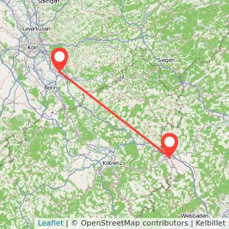 Troisdorf Limburg Mitfahrgelegenheit Karte