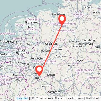 Troisdorf Bremen Mitfahrgelegenheit Karte
