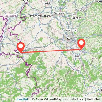 Troisdorf Aachen Mitfahrgelegenheit Karte