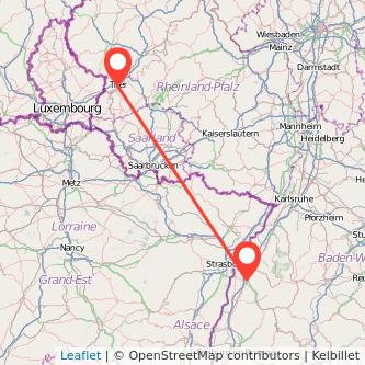 Trier Offenburg Mitfahrgelegenheit Karte