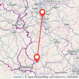 Trier Monheim Mitfahrgelegenheit Karte