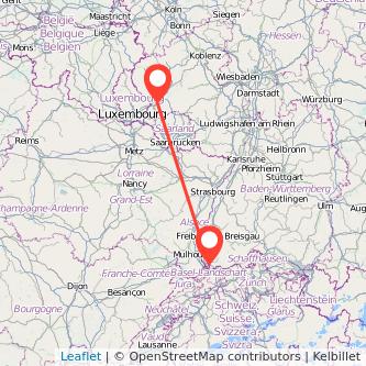 Trier Lörrach Mitfahrgelegenheit Karte