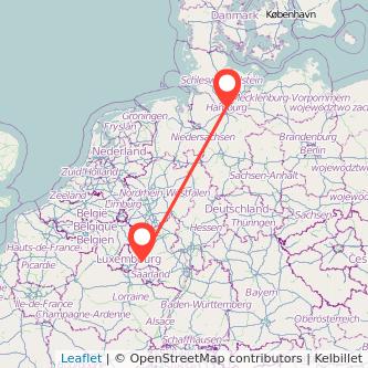 Trier Hamburg Mitfahrgelegenheit Karte