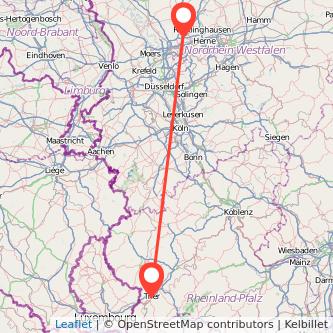 Trier Gladbeck Mitfahrgelegenheit Karte