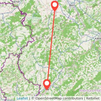 Trier Euskirchen Mitfahrgelegenheit Karte