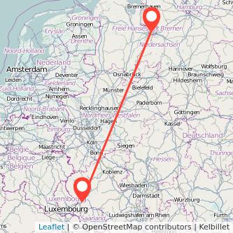 Trier Bremen Mitfahrgelegenheit Karte