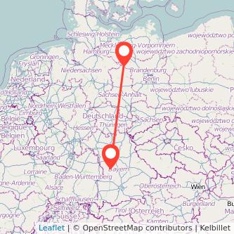 Treuchtlingen Wittenberge Bahn Karte
