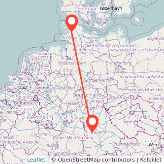 Treuchtlingen Husum Bahn Karte