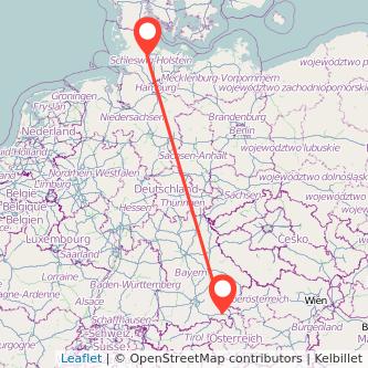 Traunstein Rendsburg Mitfahrgelegenheit Karte