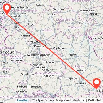 Traunstein Nettetal Mitfahrgelegenheit Karte