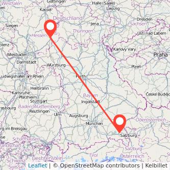 Traunstein Fulda Mitfahrgelegenheit Karte