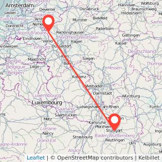 Stuttgart Weeze Mitfahrgelegenheit Karte