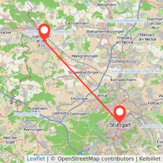 Stuttgart Vaihingen an der Enz Bahn Karte