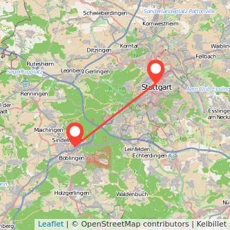 Stuttgart Sindelfingen Mitfahrgelegenheit Karte