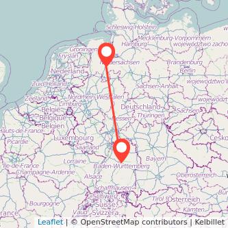 Stuttgart Lohne Mitfahrgelegenheit Karte