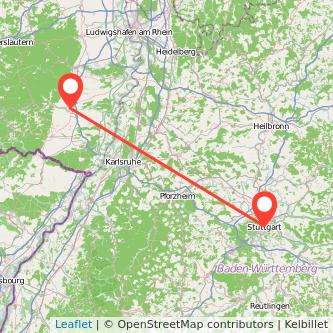 Stuttgart Landau in der Pfalz Mitfahrgelegenheit Karte