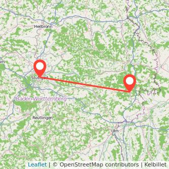 Stuttgart Heidenheim an der Brenz Mitfahrgelegenheit Karte