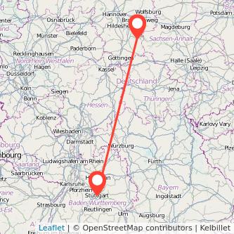 Stuttgart Goslar Mitfahrgelegenheit Karte