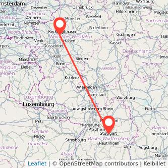 Stuttgart Gelsenkirchen Mitfahrgelegenheit Karte