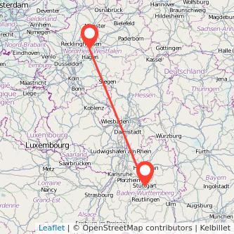 Stuttgart Dortmund Mitfahrgelegenheit Karte