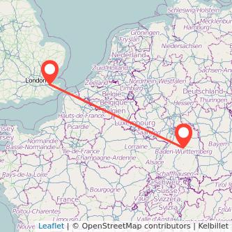 Stuttgart Sittingbourne train map