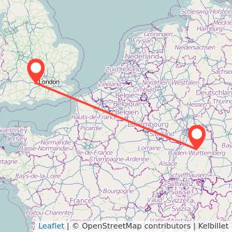 Stuttgart Reading bus map