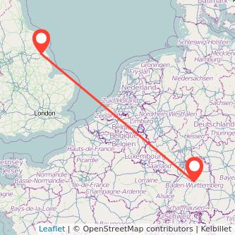 Stuttgart Hull bus map