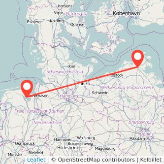 Stralsund Wilhelmshaven Bus Karte