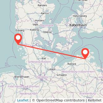 Stralsund Westerland Bus Karte