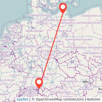 Stralsund Lindau Bahn Karte