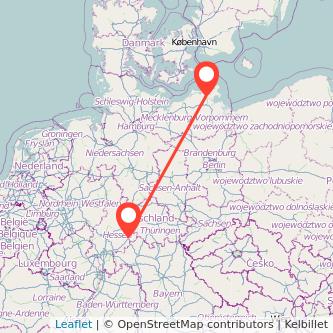 Stralsund Fulda Bahn Karte