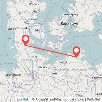 Stralsund Flensburg Mitfahrgelegenheit Karte