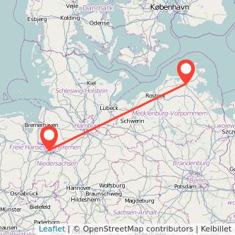Stralsund Bremen Mitfahrgelegenheit Karte