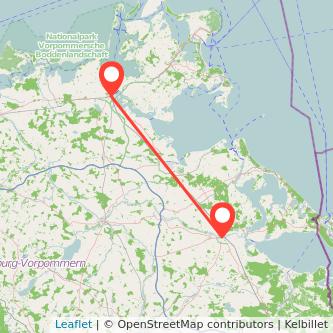 Stralsund Anklam Bahn Karte