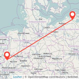 Stralsund Ahaus Mitfahrgelegenheit Karte