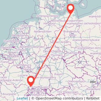 Stralsund Mulhouse Bahn Karte