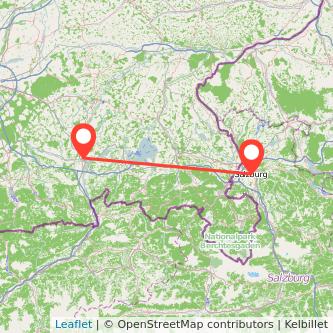 Salzburg Rosenheim Mitfahrgelegenheit Karte