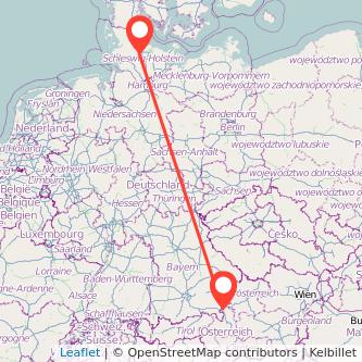 Salzburg Rendsburg Bahn Karte