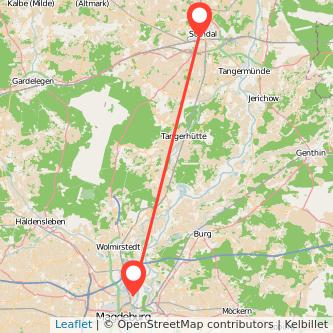 Stendal Magdeburg Mitfahrgelegenheit Karte