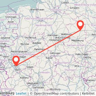 Stendal Köln Mitfahrgelegenheit Karte