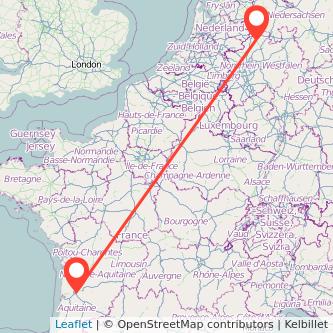 Steinfurt Bordeaux Mitfahrgelegenheit Karte