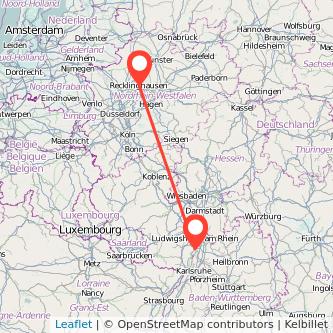Speyer Recklinghausen Mitfahrgelegenheit Karte