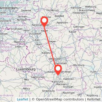 Speyer Dortmund Mitfahrgelegenheit Karte
