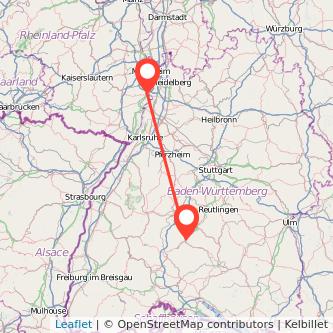 Speyer Balingen Mitfahrgelegenheit Karte