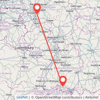Solingen Radolfzell am Bodensee Bahn Karte